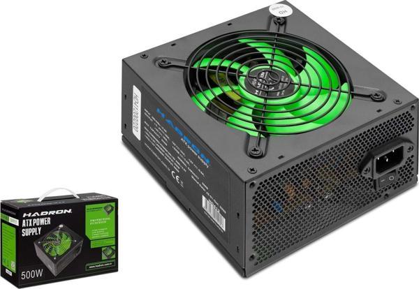 Hadron HD412 1x4+4 12V + 2x6+2 PCI-E + 2xIDE + 4xSATA 12cm Fanlı 500w ATX Güç Kaynağı - Siyah - Image 1