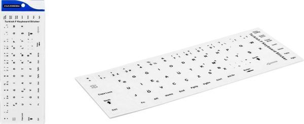 Hadron HDX8254B Türkçe-F Büyük Klavye Etiketi - Beyaz - Image 1