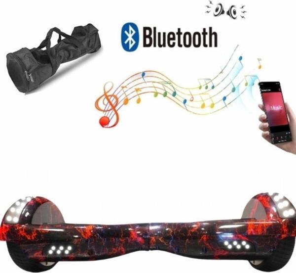 Elektrikli Kaykay Full Ledli Hoverboard Bluetooth Hoparlörlü 6.5 Inch Çanta Hediyeli D15 - Image 1