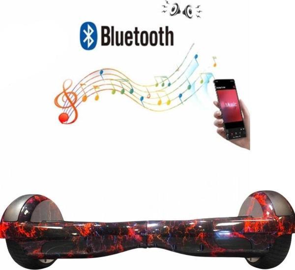 Elektrikli Kaykay Bluetoothlu Hoverboard 6.5 Inch Grafity Desenli Akıllı Denge Özelliği - D15 - Image 1