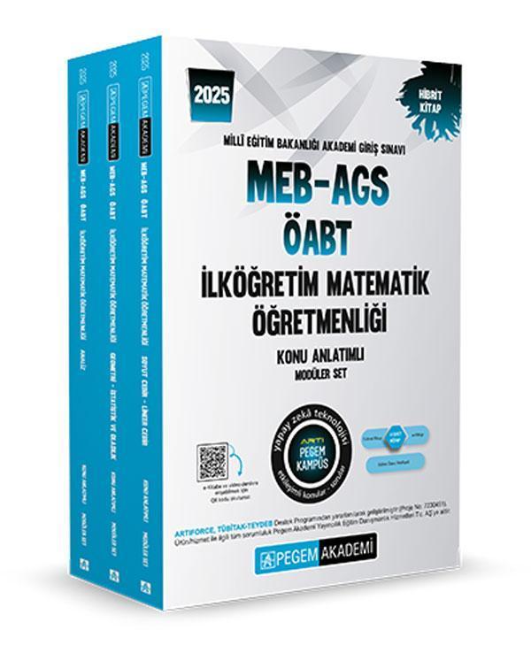 2025 KPSS ÖABT İlköğretim Matematik Öğretmenliği Konu Anlatımlı (3 Kitap) - Pegem Akademi Yayıncılık - Image 1