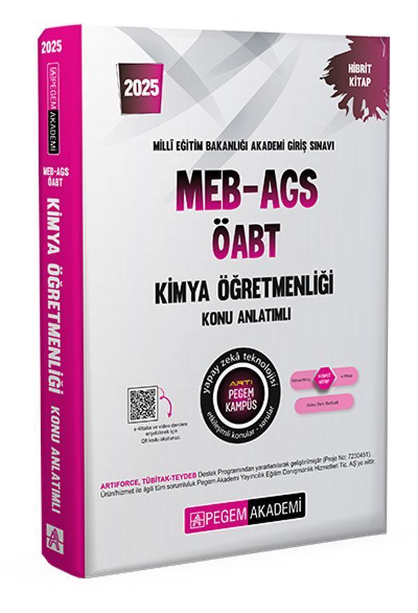2025 MEB-AGS-ÖABT Kimya Öğretmenliği Konu Anlatımlı - Pegem Akademi Yayıncılık - Image 1