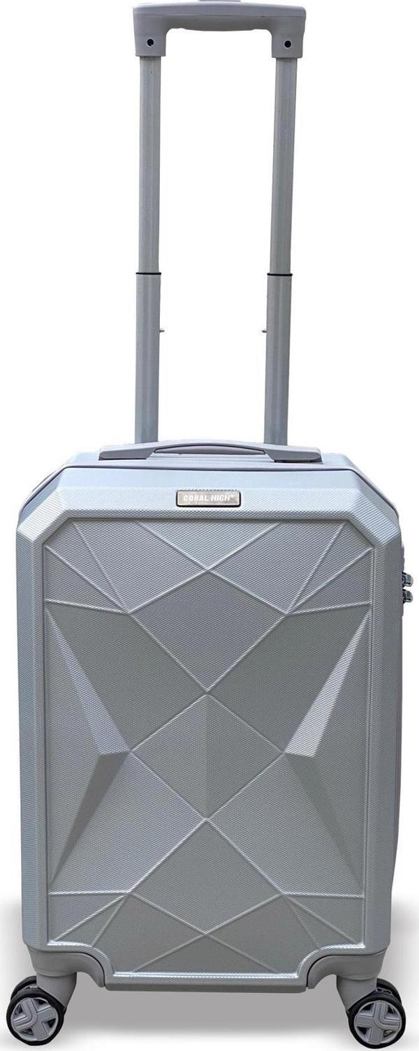 Coral High Diamond ABS Gümüş Küçük Boy Valiz 16616 - Image 1