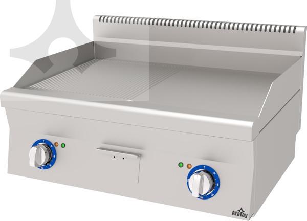 Atalay AEI-860/ND Elektrikli Nervürlü+Düz Izgara 800x600x300 mm - Image 1