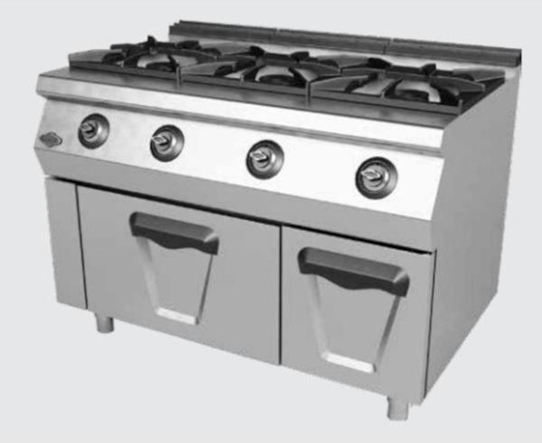 Empero EMP.PLS.7KG031 Gazlı Üçlü Ocak - 40*40 Altı Fırınlı - Image 1