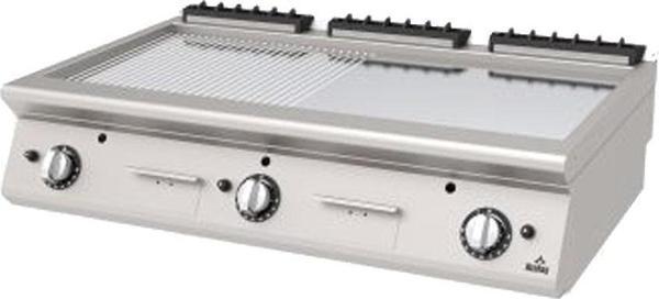 Atalay AGI-1273 ND CR Izgara Setüstü Yarı Oluklu Yarı Düz Krom 1200x730x300 mm Lpg/Ng - Image 1