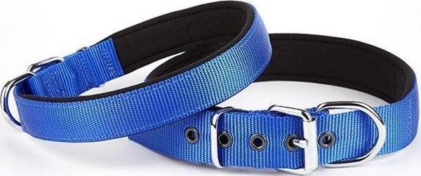 Doggie Comfort Dokuma Köpek Boyun Tasması 45-52 cm Mavi - Image 1