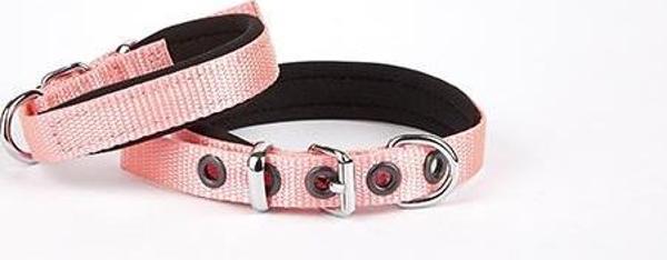 Doggie Softlu Köpek Boyun Tasması 1,5 cm x 30 cm Pembe - Image 1
