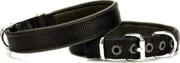 Doggie Dokuma Softlu Köpek Boyun Tasması 2 cm x 45 cm Siyah - Image 1