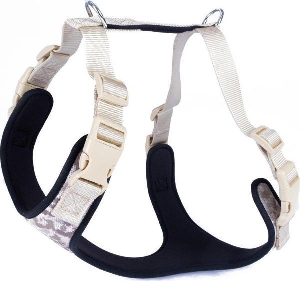 Doggie Yumuşak Softlu Köpek Göğüs Tasması 45/55 cm Kamuflaj Açık - Image 1