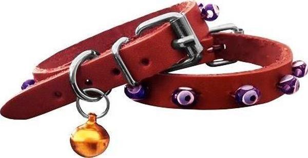 Nazar Boncuklu Küçük Irk Köpek Tasması 1,5x28-32 cm Kırmızı XLarge - Image 1