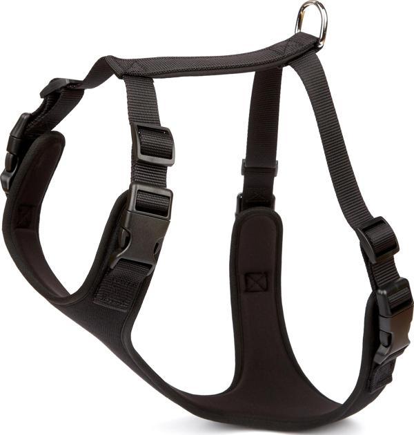Doggie Havalı Ped Dokuma Köpek Göğüs Tasması 60/85 cm Siyah - Image 1