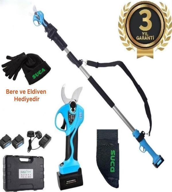 Suca SC 8611A Uzatma Aparatlı Akülü Budama Makası 2.7 mt - Image 1