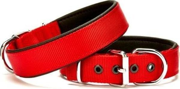 Doggie Köpek Tasması Softlu 3 cm x 65 cm Kırmızı - Image 1