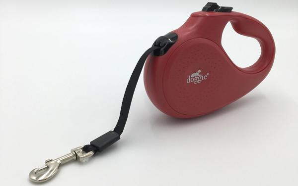 Doggie Master Seri Otomatik Makaralı Köpek Gezdirme 25 kg / 5 M Kırmızı - Image 1