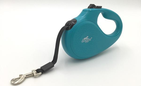 Doggie Master Seri Otomatik Makaralı Köpek Gezdirme 25 kg / 5 M Turkuaz - Image 1