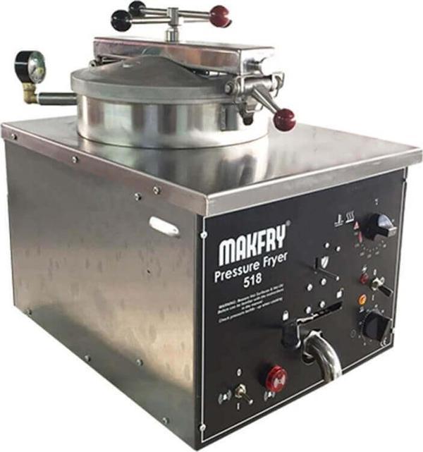 MakFry 518 Basınçlı Fritöz (Brost Makinesi)-8 litre-manuel-set üstü - Image 1