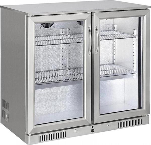 Şenox SBC-250 Bar Arkası Şişe Soğutucu - 2 Çarpma Kapaklı - krom - Image 1