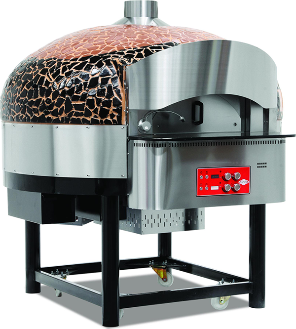 Empero EMP.SPO.02-BB-LPG Gazlı Döner Tabanlı Pizza Fırını 9 Pizza Kapasiteli - Kahverengi, Siyah  LPG'li - Image 1