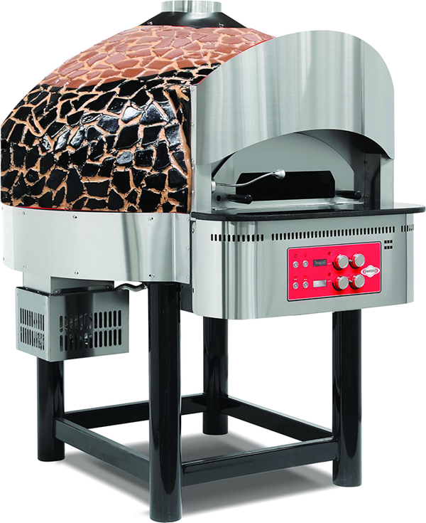 Empero EMP.SPO.04-BB-NG Gazlı Döner Tabanlı Pizza Fırını 6 Pizza Kapasitel - Kahverengi, Siyah, Doğalgazlı - Image 1