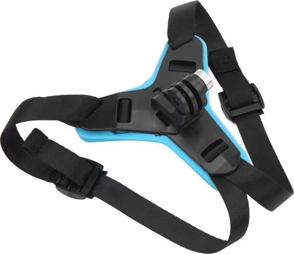 GoPro Aksiyon Kamera Kask Alt Çene Bağlantı Aparatı Pratik Mavi - Image 1