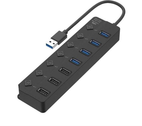 Onten OTN-5302 7 Port 4xUSB 3.0 3xUSB 2.0 Anahtarlı USB Çoklayıcı - Image 1