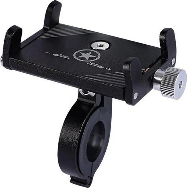 Metal Bisiklet Motosiklet Atv Telefon Tutucu Ayarlanabilir Siyah - Image 1