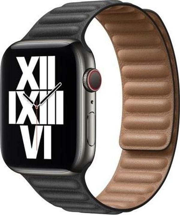 Apple Watch 7 8 9 10 Seri 40 41 42mm Uyumlu Leather Link Kordon - Image 1