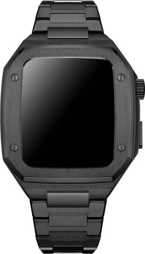 Apple Watch 7 8 9 10 Ultra 2 44 45 46 49mm Uyumlu Paslanmaz Çelik Zırh Armor Kasa Kordon - Image 1