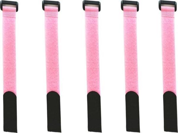 Techmaster Bez Cırt Cırt Şarj Kablo Bağı Düzenleyici 5li 20x2cm - Image 1