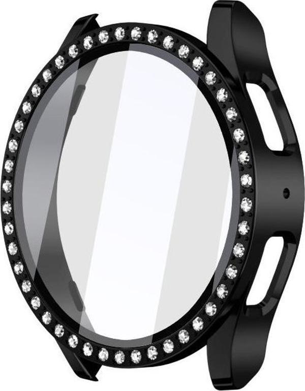 Samsung Galaxy Watch 4 5 6 7 FE 40mm Uyumlu Parlak Taşlı Ekran Kasa Kılıf Koruyucu - Image 1