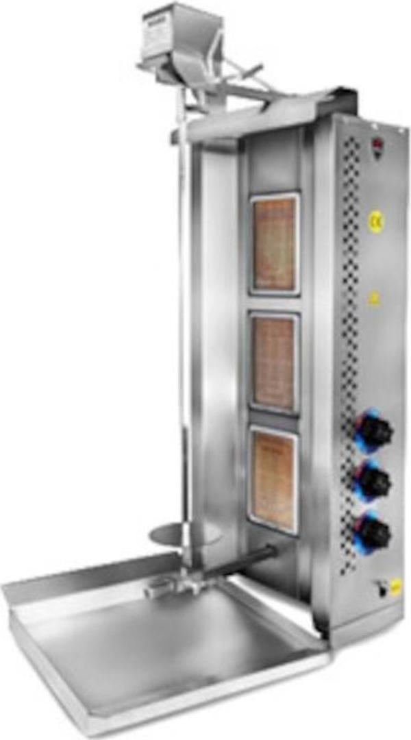 Mars UST-03G 3lü Üstten Motorlu Döner Ocağı GazlI CE - Image 1