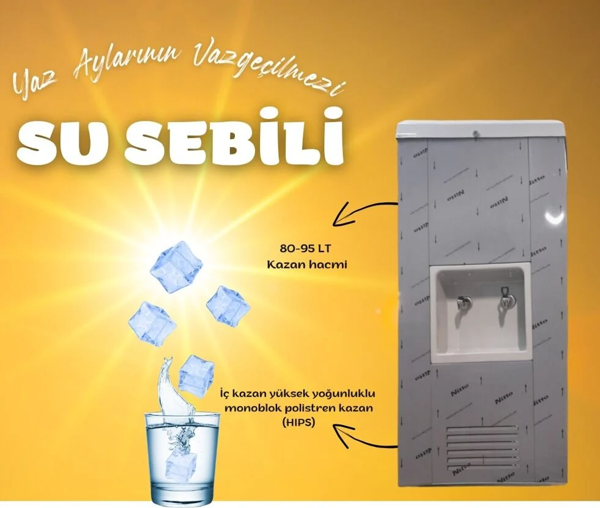 GreenCooler S80 Krom Soğutuculu Su Sebili - Arıtmasız - Image 1