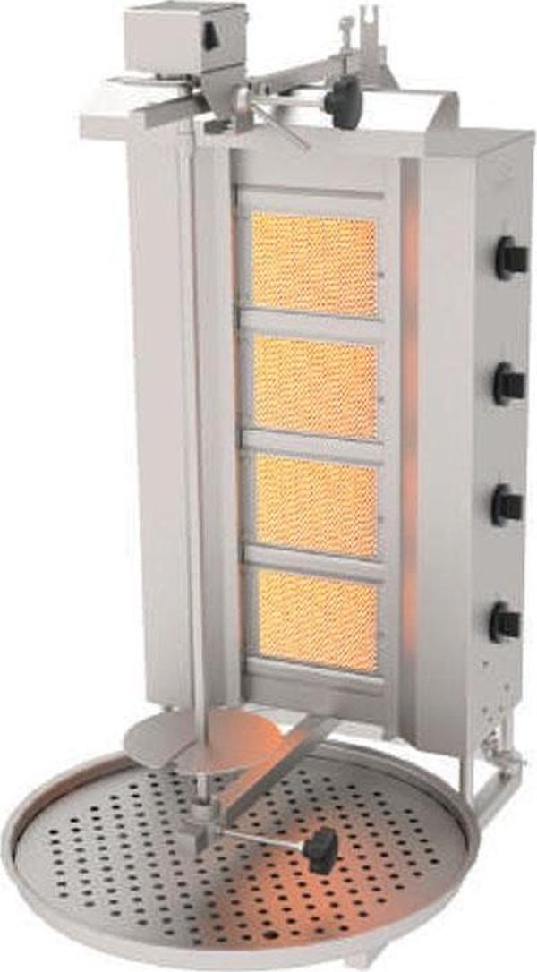 Atalay ADG-4U Döner Makineleri Gazlı Üstten Motorlu - 4 Radyanlı - 230 V - Image 1
