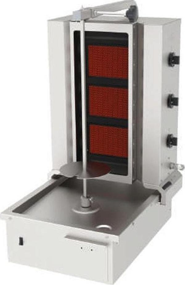 Atalay ADGC-3-A Döner Makineleri Gazlı Camlı Alttan Motorlu Hareketli - 3 Radyanlı - 220 V - Image 1