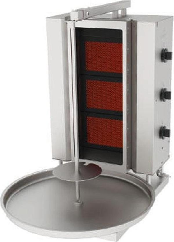 Atalay ADGC-3-S Döner Makineleri Gazlı Camlı Sabit - 3 Radyanlı - Image 1