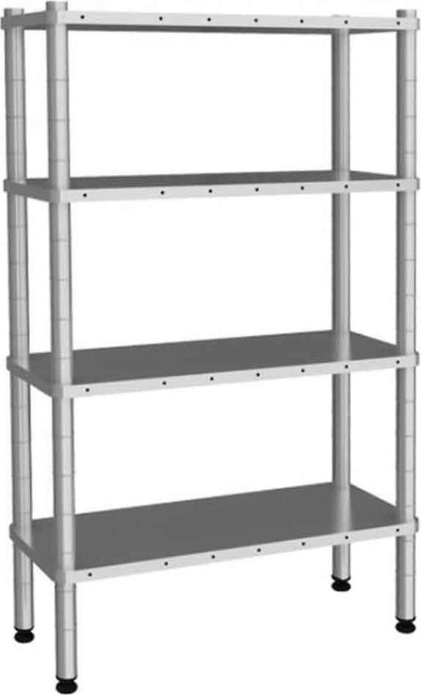 Empero EMP.D.2.46122-18-4 4 Katlı Düz Raflar 46x122x180 cm INOX 201 - Image 1