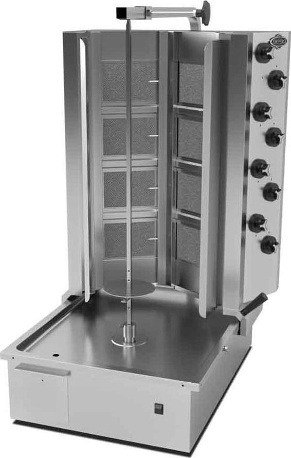 Empero EMP.DN.151-Y Gazlı Döner Ocağı Alttan Motorlu V Tip 8 Radyanlı - Doğalgazlı  - Image 1