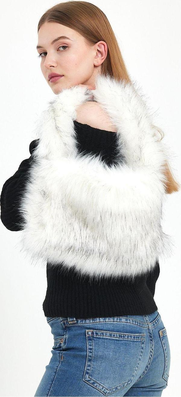 Mute Bag Angel Baget / Kadın Peluş El Ve Omuz Çantası - Image 1