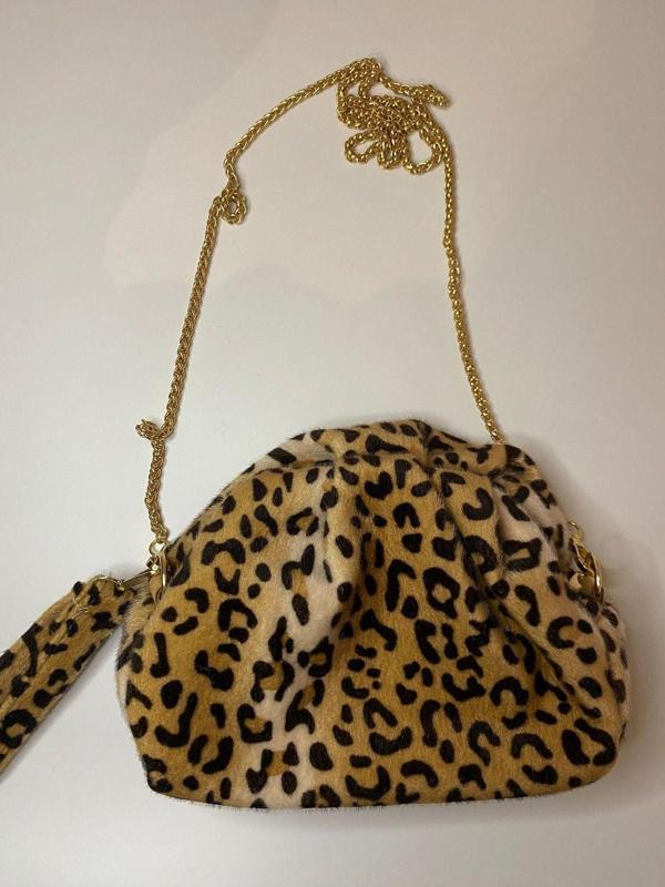 Mute Bag Leopar Zincirli El Çantası /  Zincirli Leopar El Çantası - Image 1