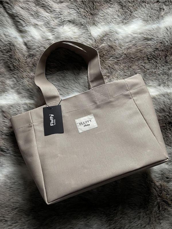 Mute Bag Milky Mumlu Kanvas Su Geçirmez Kadın Omuz Ve El Çantası / Lise Ve Üniversite Okul Çantası Carryall - Image 1