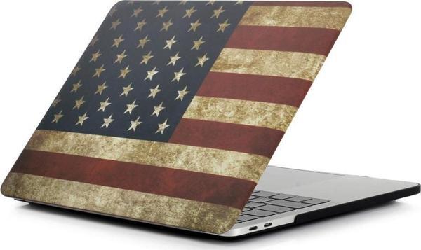MacBook Air 13 A1932 2018 A2179 2020 Bayrak Desenli Kılıf Kapak - Image 1