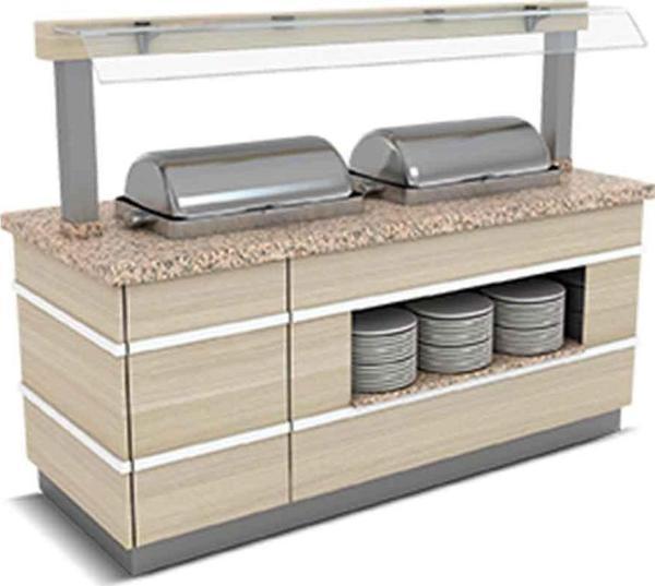 Empero GLT.SSC-N.03 Galata Sıcak Servis Ünitesi Nefeslikli 3 Chafing Dish - Image 1
