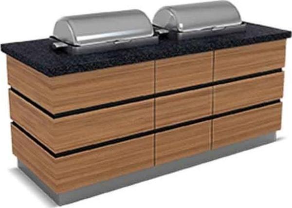 Empero KPD.SSC.03 Kapadokya Sıcak Servis Ünitesi Reşolu 3 Chafing Dish - Image 1