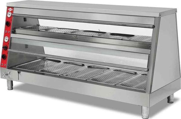 Empero EMP.PLC-D-GN51 Elektrikli Isıtmalı Teşhir Ünitesi 2 Katlı 180x69x93 cm - Image 1