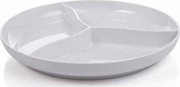 Gmb Nazen AB-7 Termoset Kırılmaz-Teşhir Yuvarlak-38,5 cm-3 bölmeli 4 Adet - Image 1