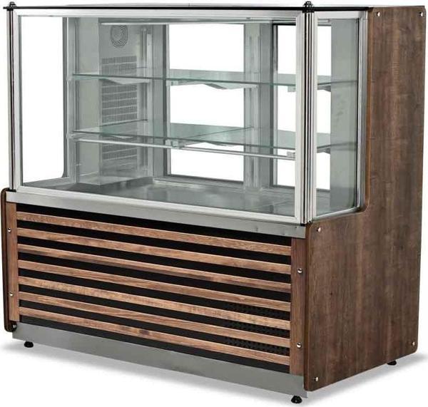 Empero EMP.MZ.150.A.DC Merkür Et ve Meze Vitrini Ahşap Dekorlu 150x75x135 cm - Image 1