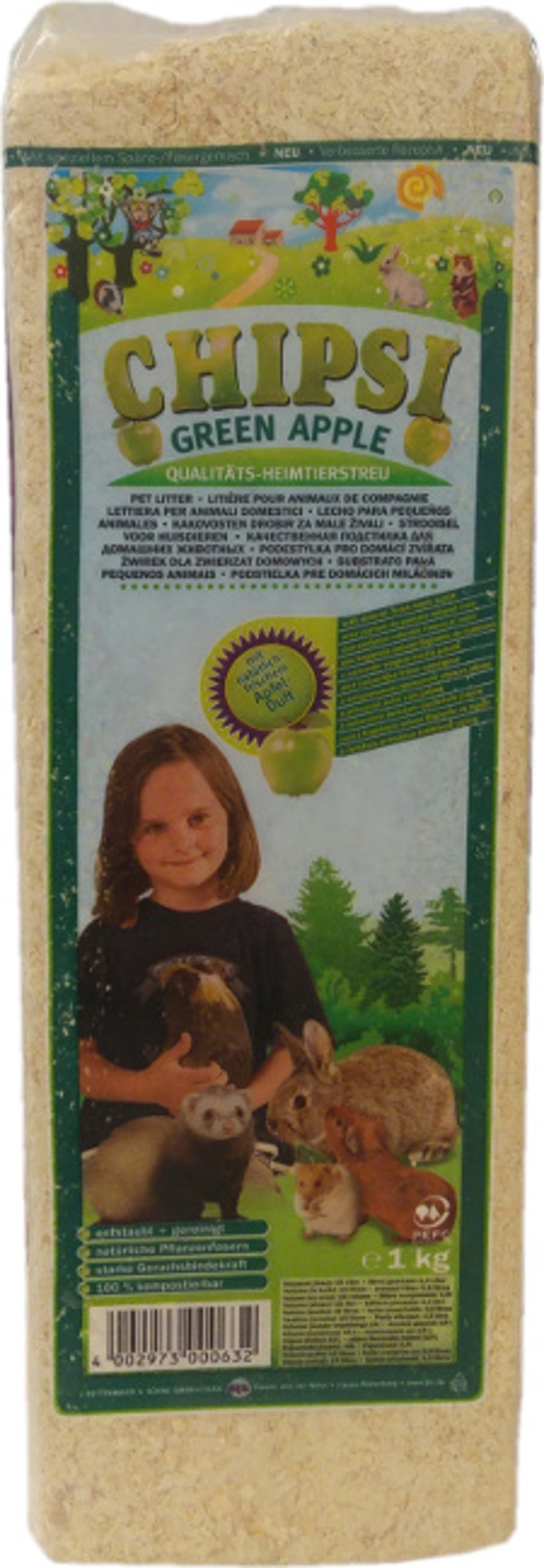 Chipsi Elma Aromalı Kemirgen Talaşı 1000 Gr (15 Lt) - Image 1