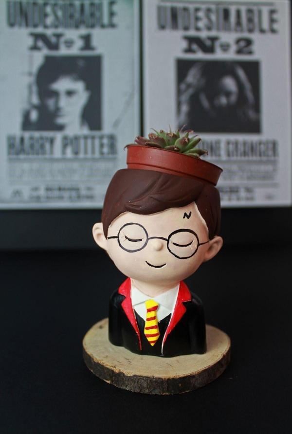 Mithbox Harry Potter Saksı Dekoratif El Yapımı Biblo Sukulent Saksısı - Image 1