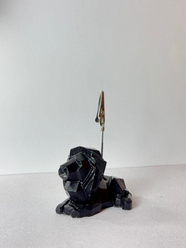 Mithbox Siyah Aslan Figürlü Fotoğraf Not Tutacağı Notluk Not Tutucu - Image 1